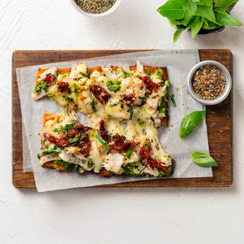 Chicken Pesto Pizza Slice