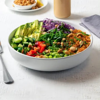 Crispy Rice Asian Salad
