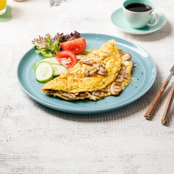 Cheese & Mushroom Omelette