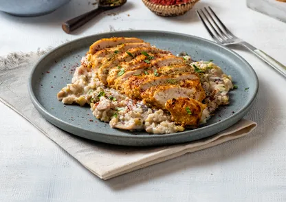 Chicken Mushroom Freekeh