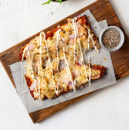 Chicken Ranch Pizza Slice