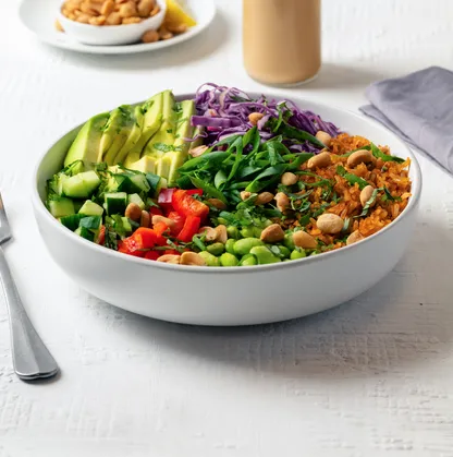 Crispy Rice Asian Salad