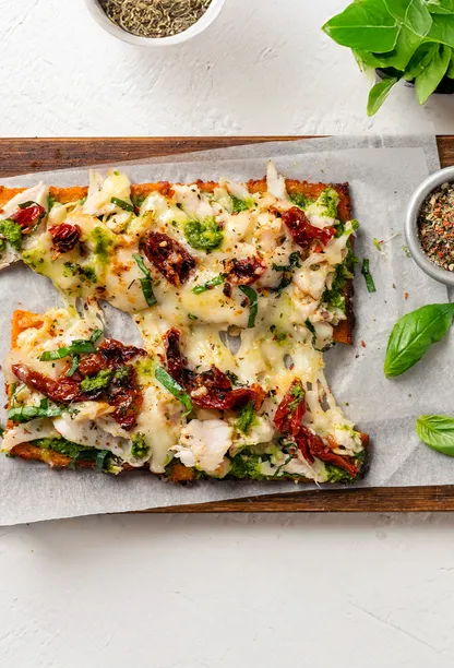 Chicken Pesto Pizza Slice