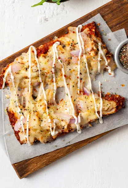 Chicken Ranch Pizza Slice