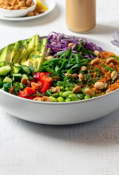 Crispy Rice Asian Salad