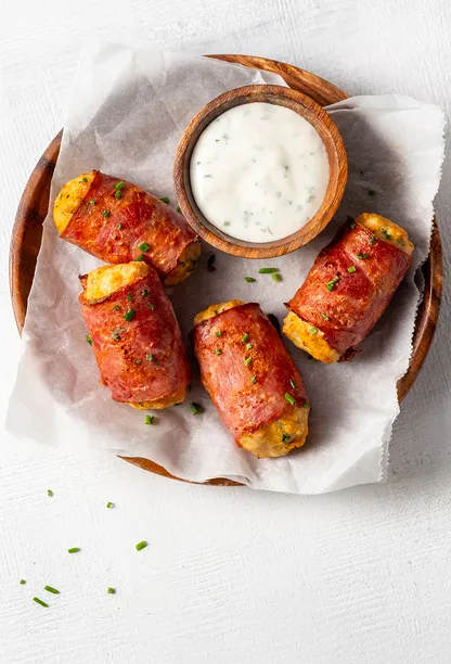 Turkey Bacon and Chicken Roll